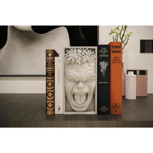 Hulk Book Nook - Superhero Bookshelf Insert - Smash Rage Decor for Marvel Fans